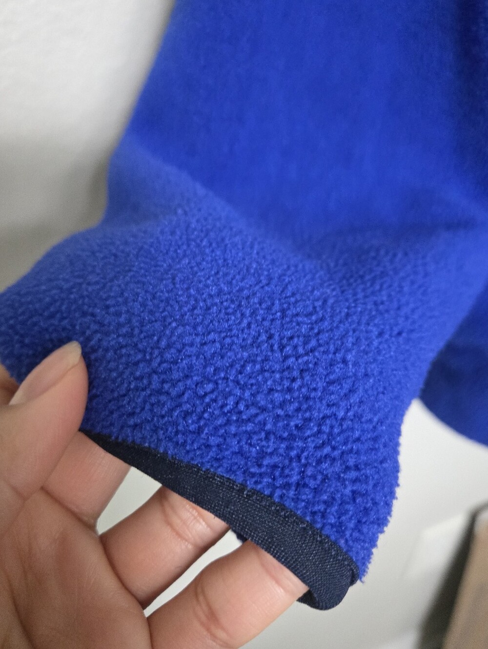 Vintage L.L Bean Snap Packet Blue Fleece Pullover Large Retro Winter Hiking - Picture 5 of 12